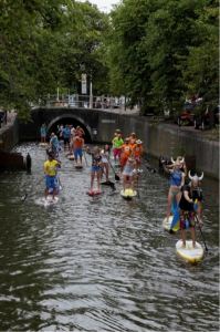 The 11-city SUP Tour in the Netherlands. Source: sup11citytour.com