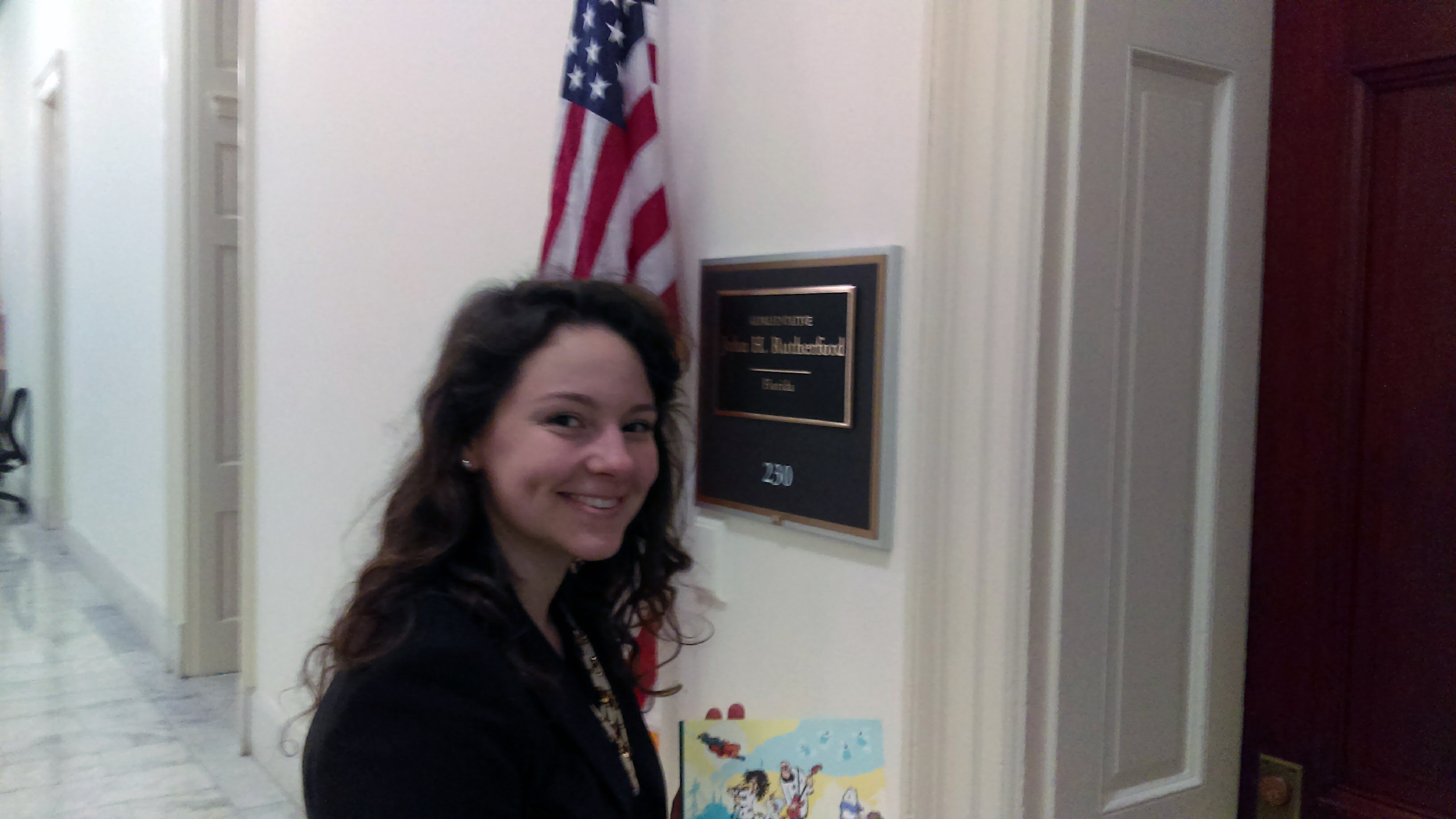 Katharine Sucher at Rep. Rutherford's office | Island Press